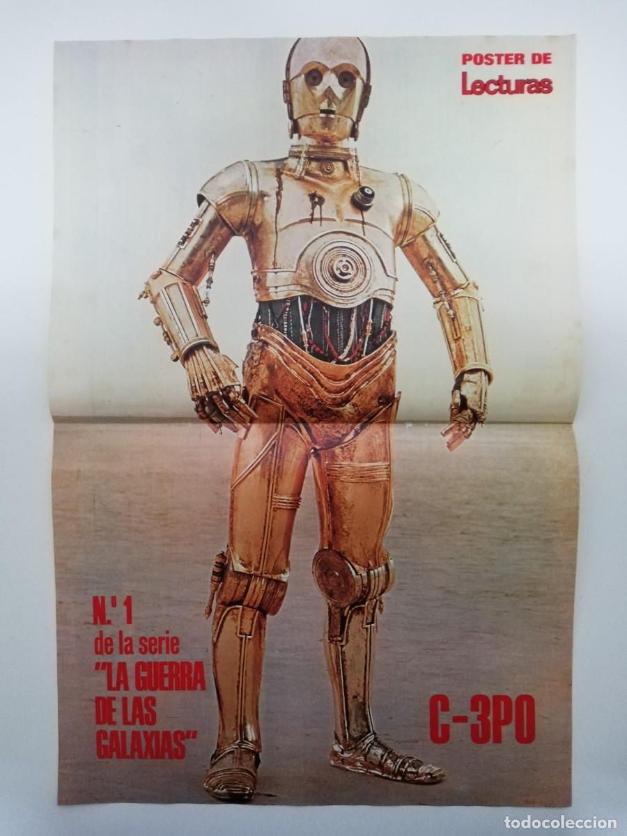 Coleccionismo de revistas: POSTER LA GUERRA DE LAS GALAXIAS N&ordm; 1 - C-3PO - REVISTA LECTURAS