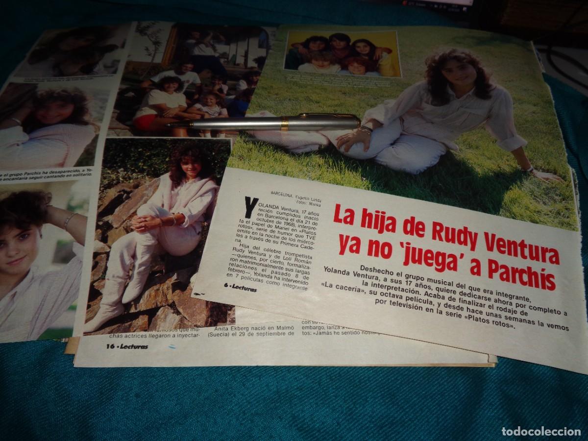 Coleccionismo de revistas: RECORTE : LA HIJA DE RUDY VENTURA, DEL GRUPO &rdquo; PARCHIS&rdquo;. LECTURAS NVBRE 1985
