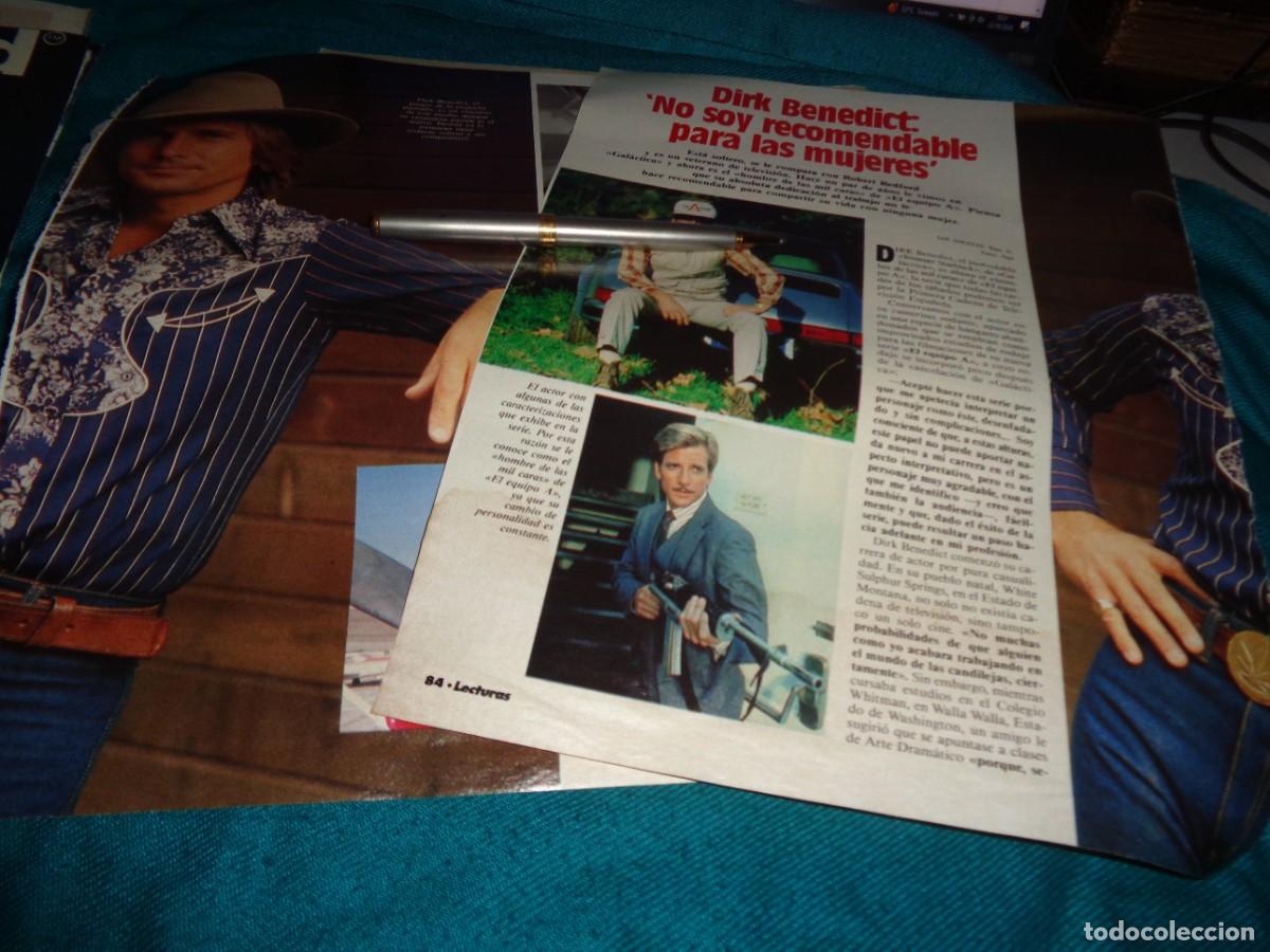 Coleccionismo de revistas: RECORTE : DIRK BENEDICT, DE LA SERIE &rdquo;EL EQUIPO A&rdquo; .LECTURAS NVBRE 1985