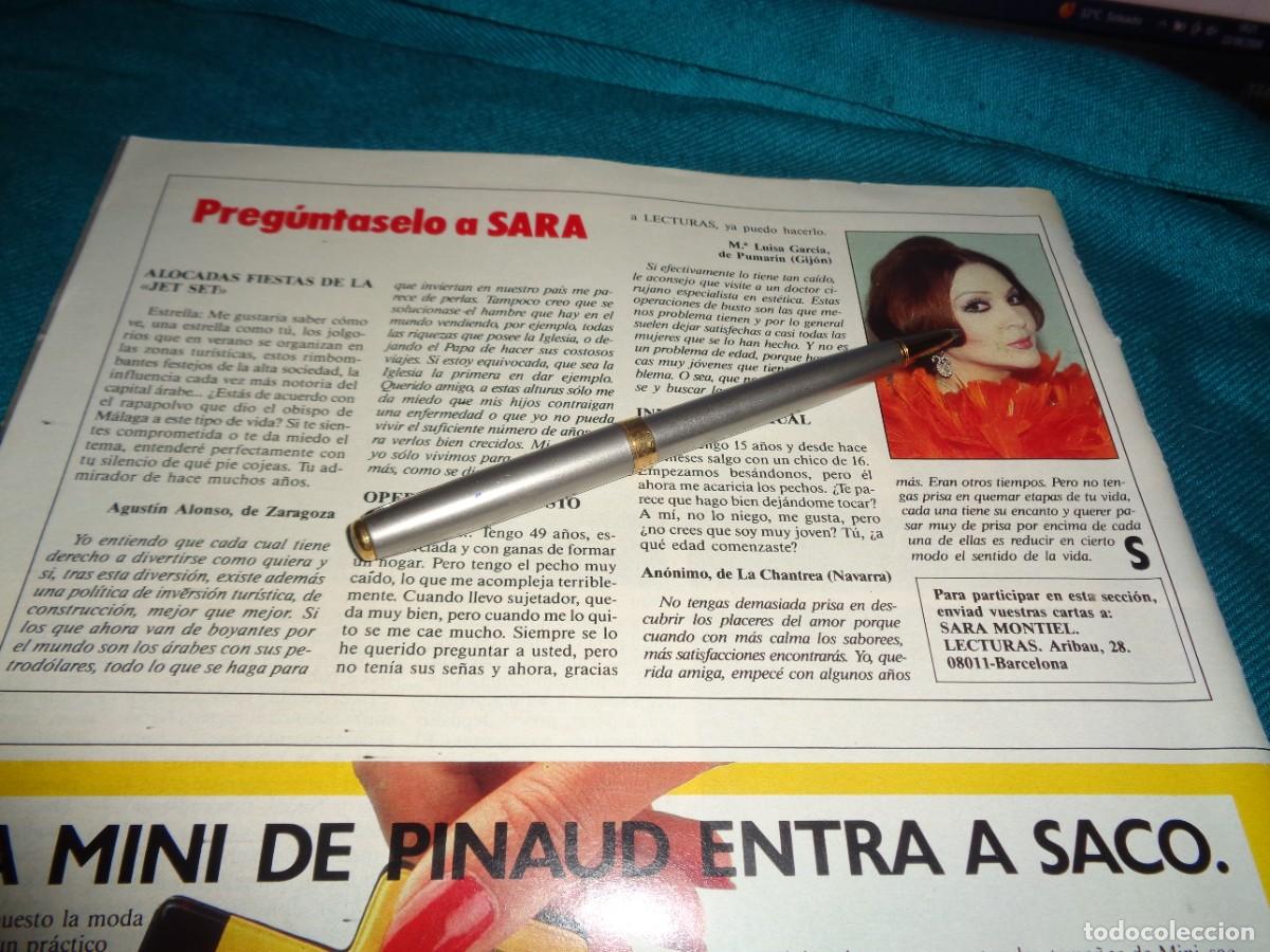 Coleccionismo de revistas: RECORTE : SARA MONTIEL : PREGUNTASELO A SARA .LECTURAS NVBRE 1985