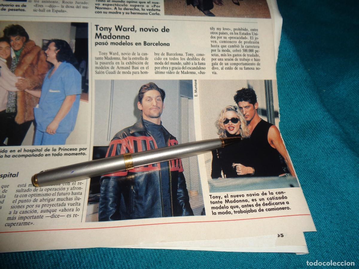 Coleccionismo de revistas: RECORTE : TONY WARD, NOVIO DE MADONNA. LECTURAS, FBRO 1991