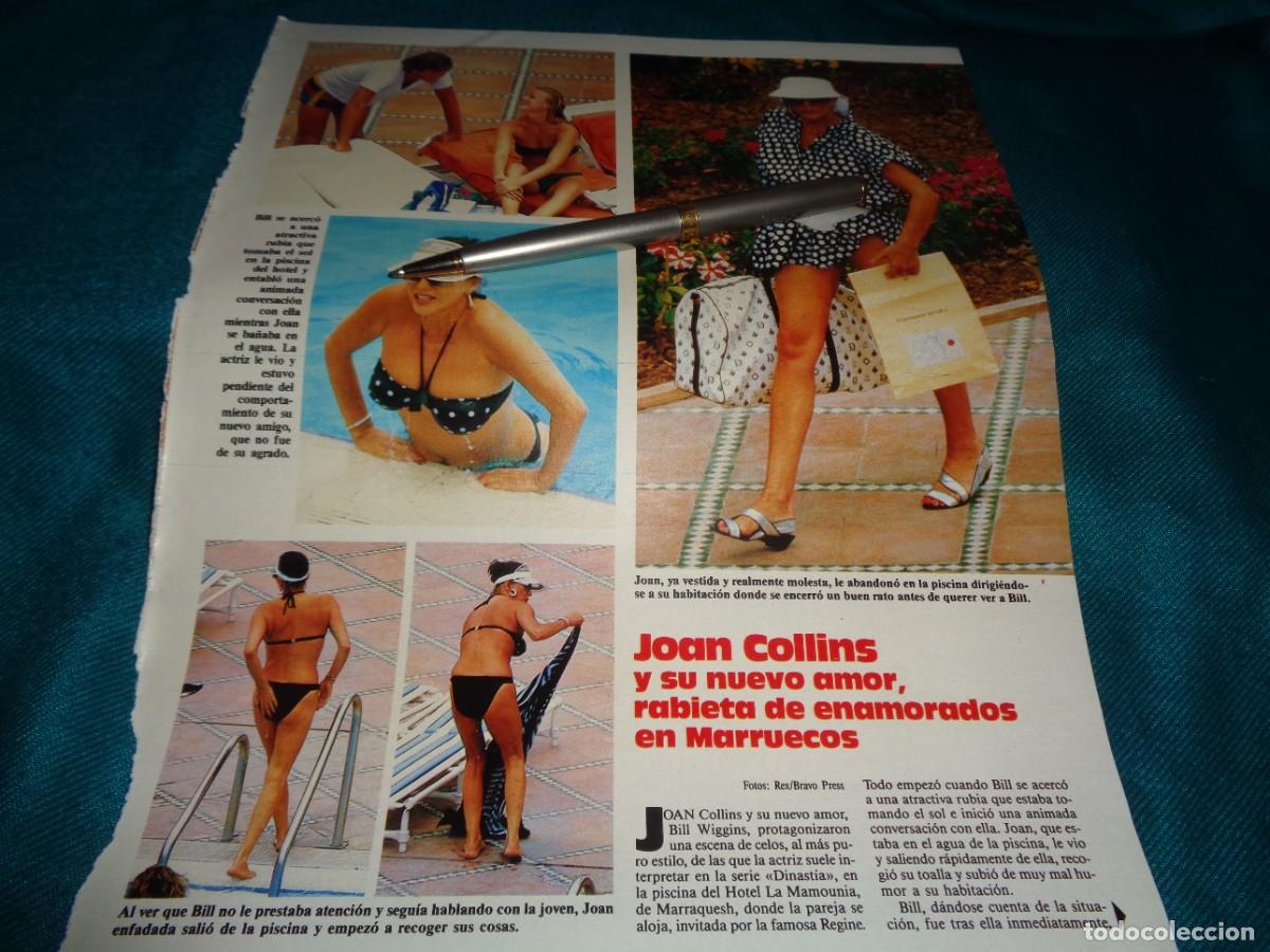 Coleccionismo de revistas: RECORTE : JOAN COLLINS EN MARRUECOS CON SU NUEVO AMOR. LECTURAS, JUNIO 1987