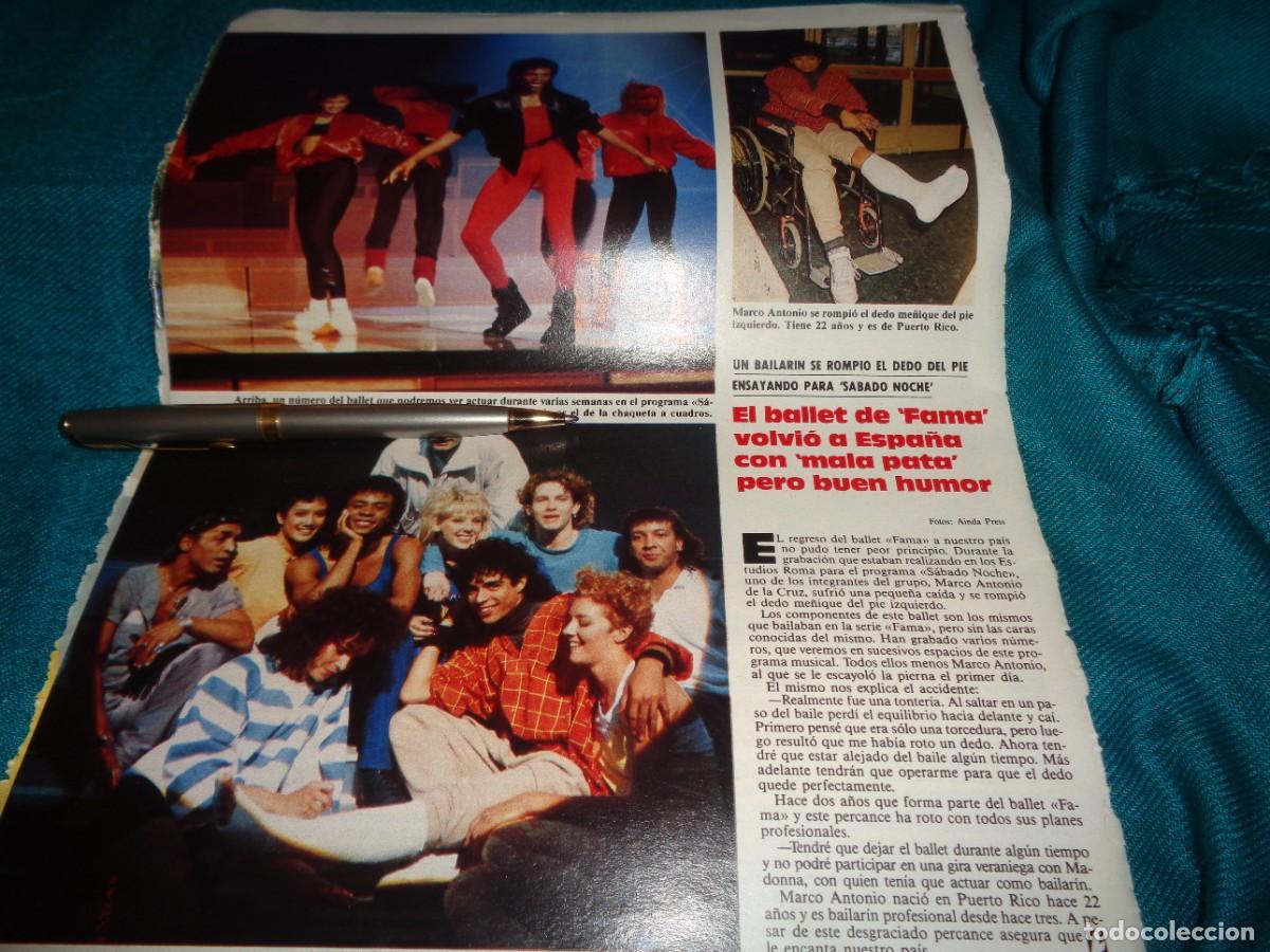 Coleccionismo de revistas: RECORTE : EL BALLET DE FAMA, VOLVIO A ESPA&Ntilde;A. LECTURAS, MAYO 1987