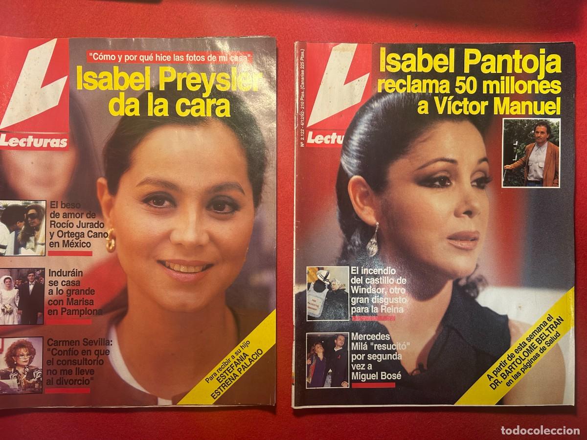 Coleccionismo de revistas: Lecturas revista n&ordm; 2121 y 2122 Isabel Presley-Isabel Pantoja-Carmen Sevilla-Indurain-Mila- de 1992