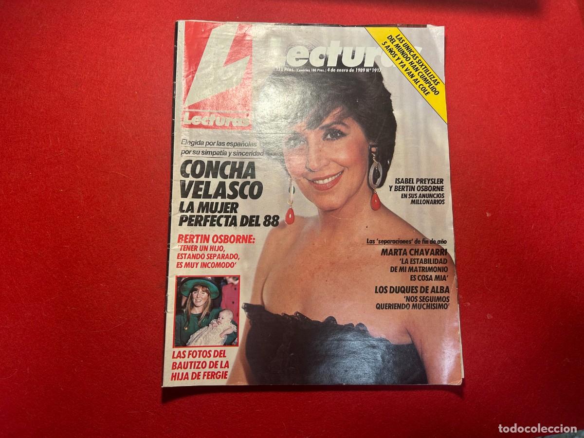 Coleccionismo de revistas: Lecturas revista n&ordm; 1917 Concha Velasco-Bertin Osborne-Dali-Marta Chavarri- Puyal- de 1989