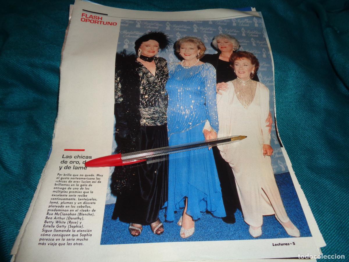 Coleccionismo de revistas: RECORTE : LAS CHICAS DE ORO. LECTURAS, ABRIL 1991