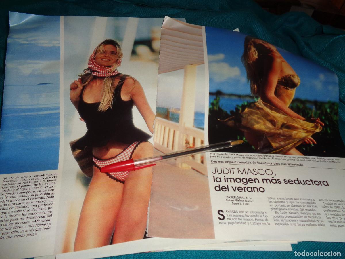 Coleccionismo de revistas: RECORTE :JUDIT MASC&Oacute;, COLECCION DE BA&Ntilde;ADORES. LECTURAS, ABRIL 1991