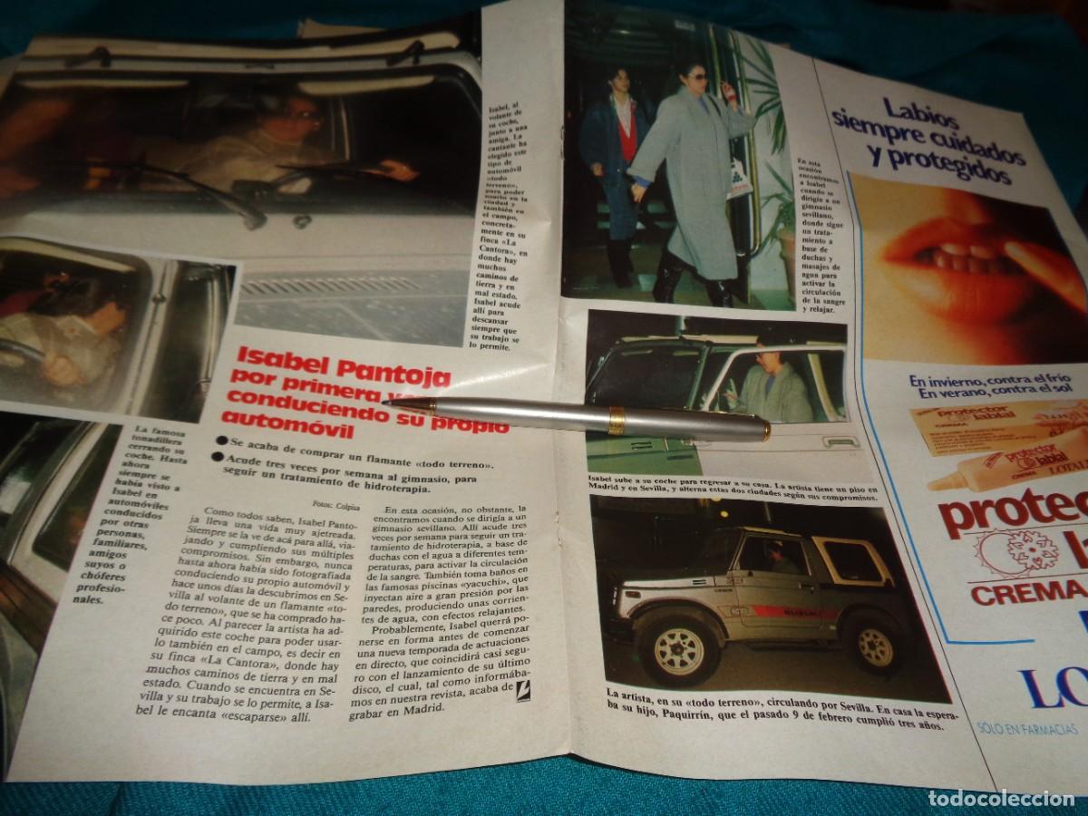Coleccionismo de revistas: RECORTE : ISABEL PANTOJA, CONDUCE POR PRIMERA VEZ SU COCHE. LECTURAS, MARZO 1987