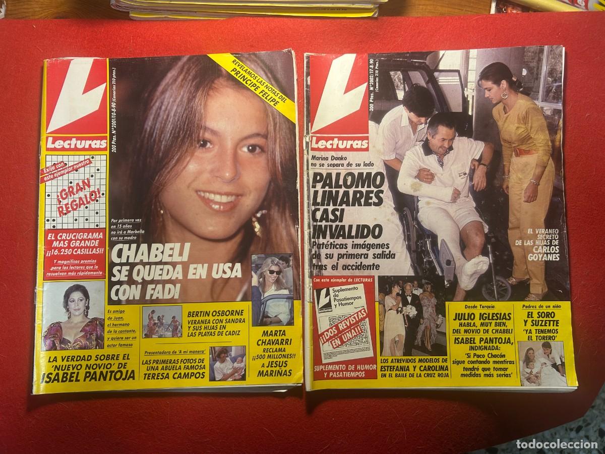Coleccionismo de revistas: Lecturas revista n&ordm; 2001-2002-Palomo Linares-Pantoja-Teresa Rabal-Bertin Osborne-Massiel-1990