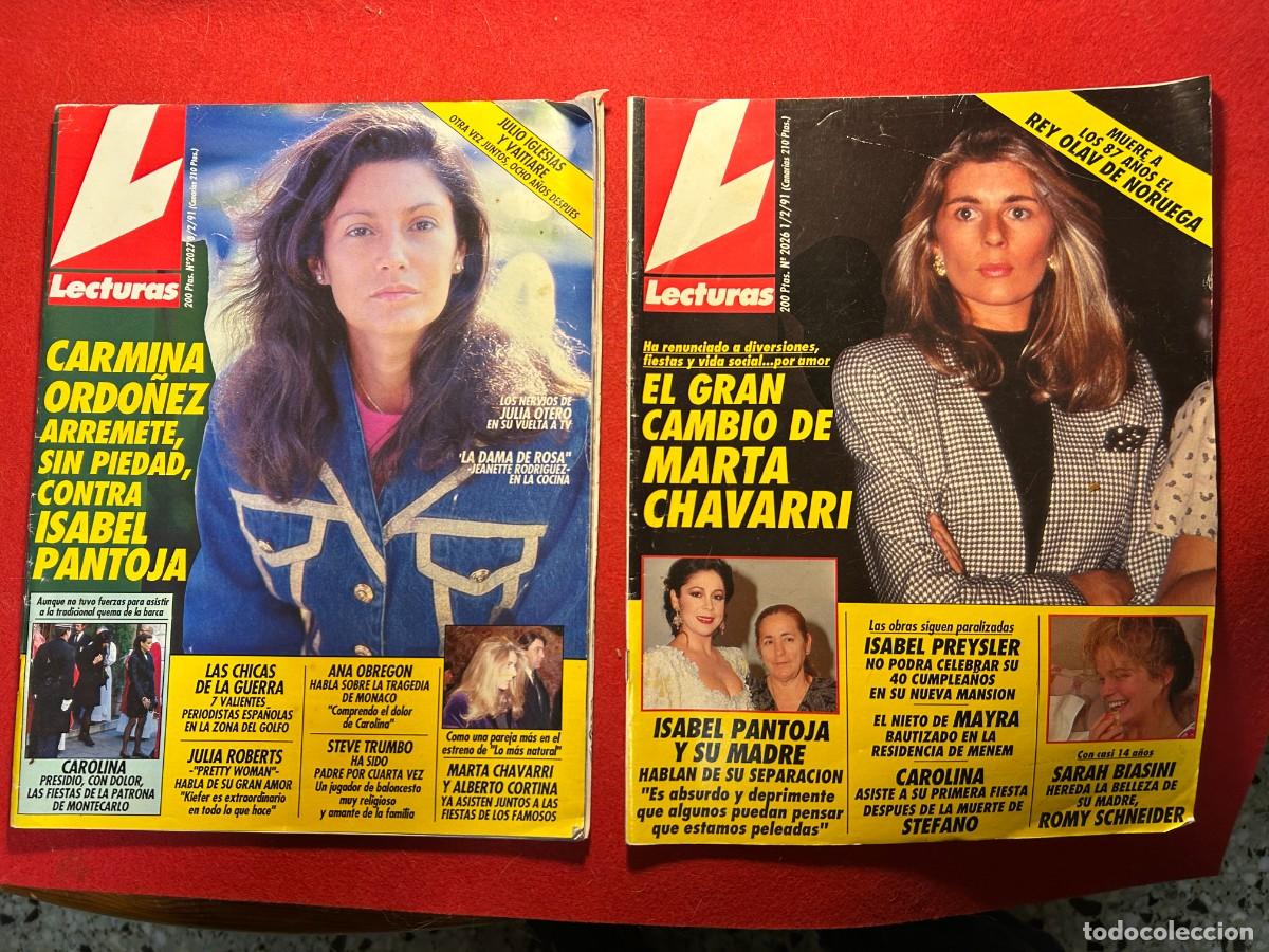 Coleccionismo de revistas: Lecturas revista n&ordm; 2026-2027-Carmina Ordo&ntilde;ez-Robert Redford-Pantoja-Bertin Osborne-Mel Gibson-1991