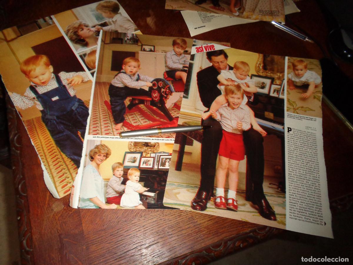 Coleccionismo de revistas: RECORTE : ASI VIVE : LOS PRINCIPES DE GALES. LADY DI. LECTURAS, FBR 1986