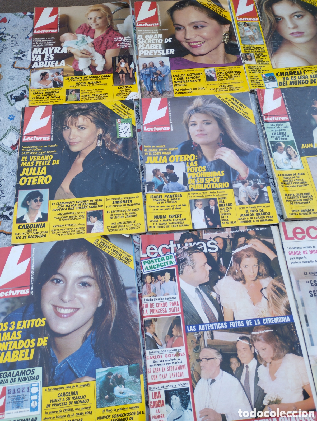 Coleccionismo de revistas: Lote de 9 revistas de lecturas varios a&ntilde;os