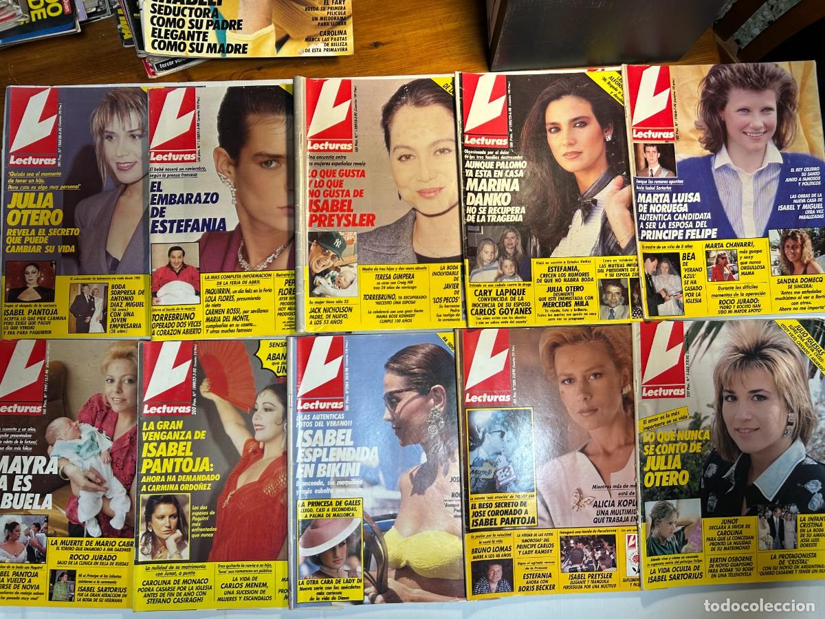 Coleccionismo de revistas: Lecturas revista de 1990-Julia Otero-Isabel Preysler-Pantoja-Mayra-Estefania-Sito Pons-venta unidad