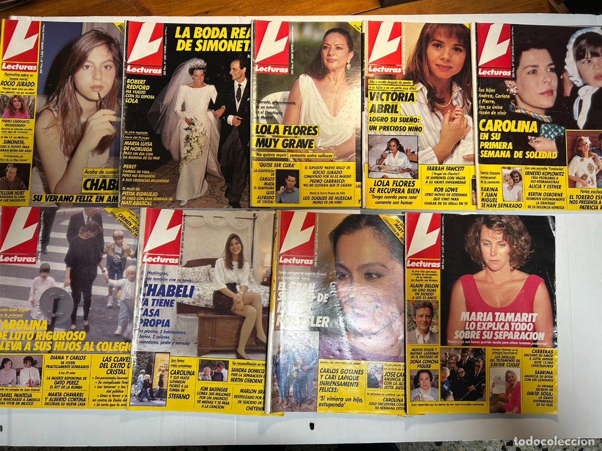 Coleccionismo de revistas: Lecturas revista de 1990-Chaveli-Lola Flores-Isabel Preysler-Pantoja-Carolina-Victoria venta unidad