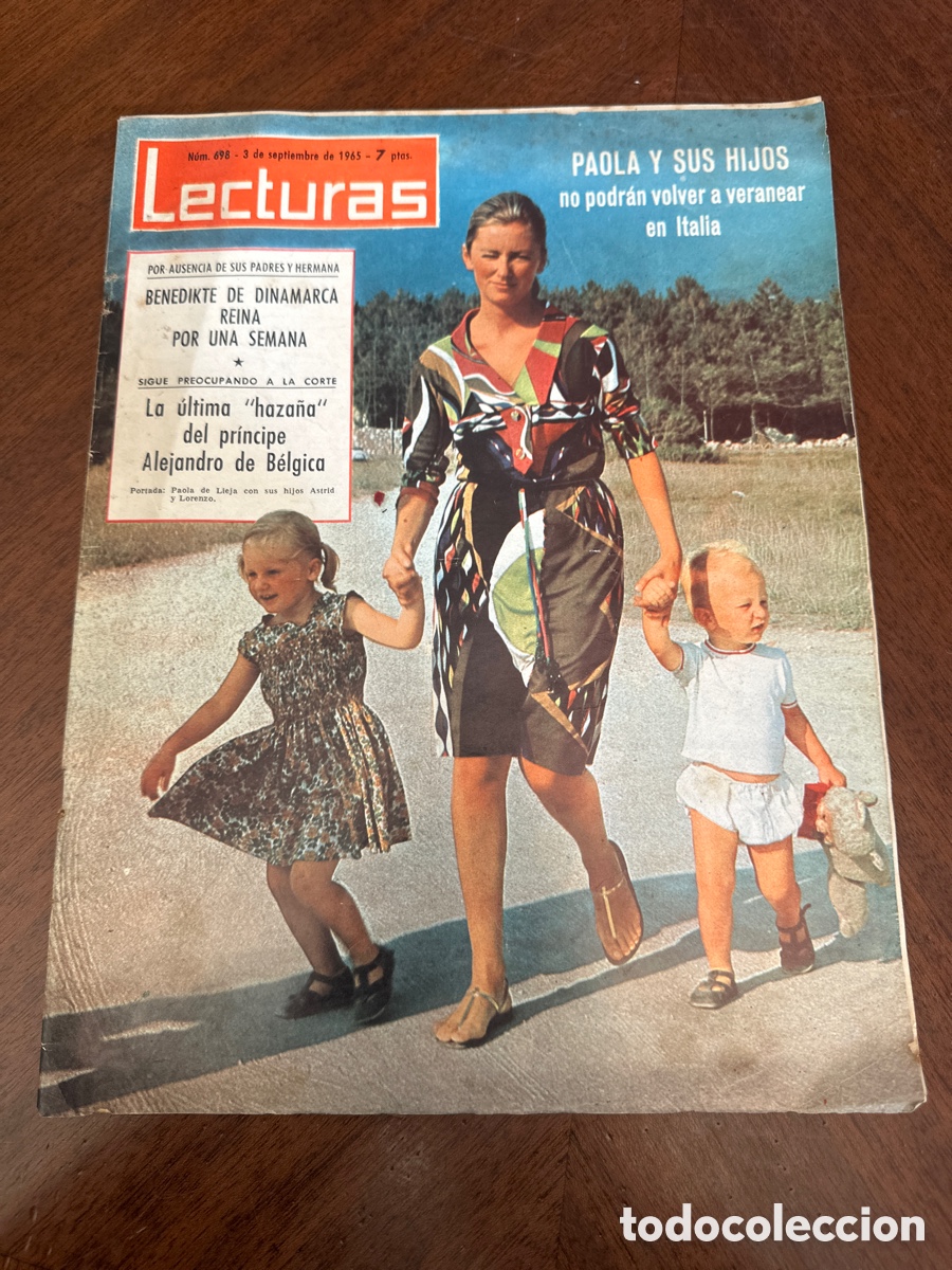 Coleccionismo de revistas: REVISTA LECTURAS BALDUINO FABIOLA PAOLA DE BELGICA CONCHITA BAUTISTA RITA PAVONA N&ordm; 698