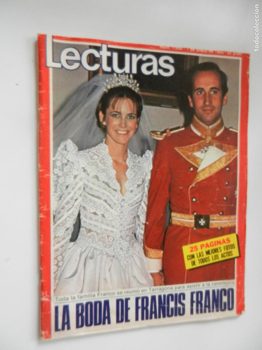 Coleccionismo de revistas: LECTURAS REVISTA N&ordm; 1550 - 01-01-1992 -LA BODA DE FRANCISC FRANCO - ETC...