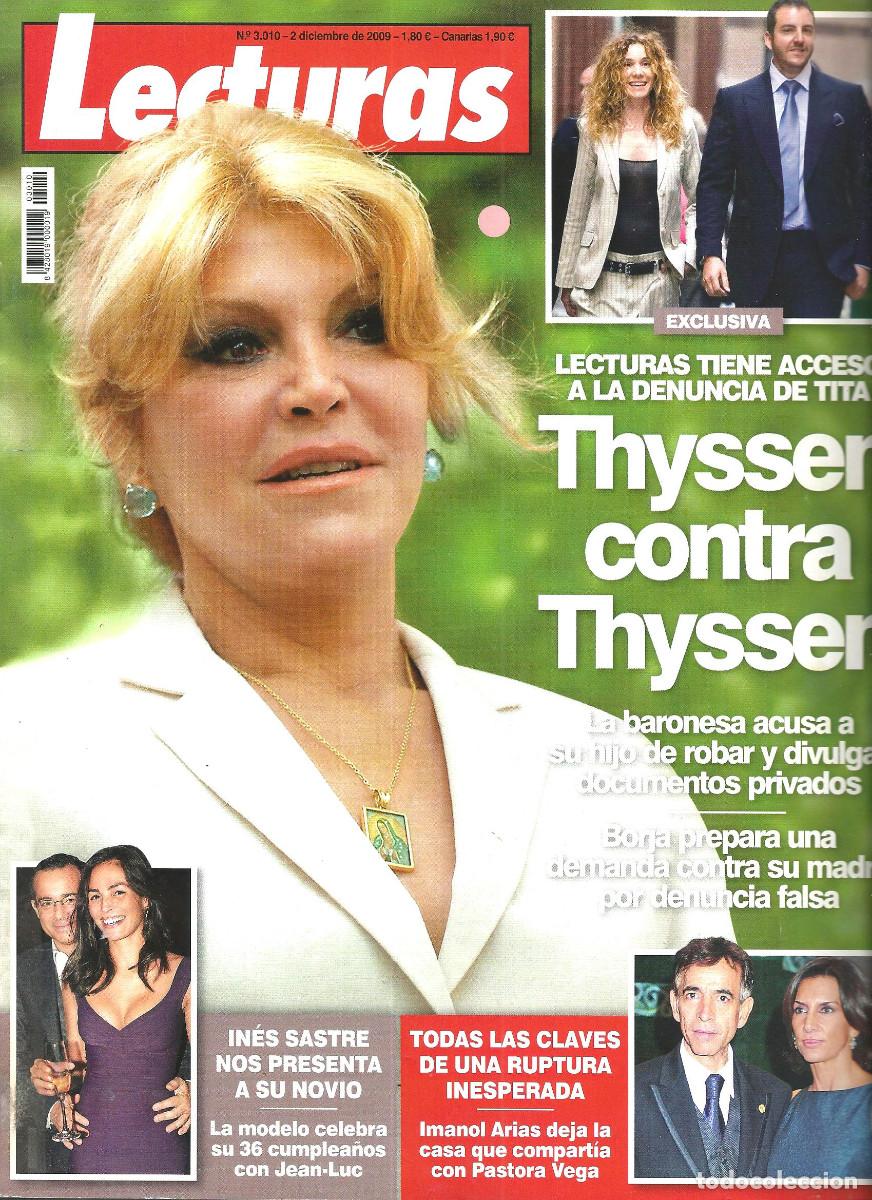 Magazine Collection : REVISTA LECTURAS N&ordm; 3010 - DICIEMBRE 2009 - PORTADA BARONESA THYSSEN Y OTROS