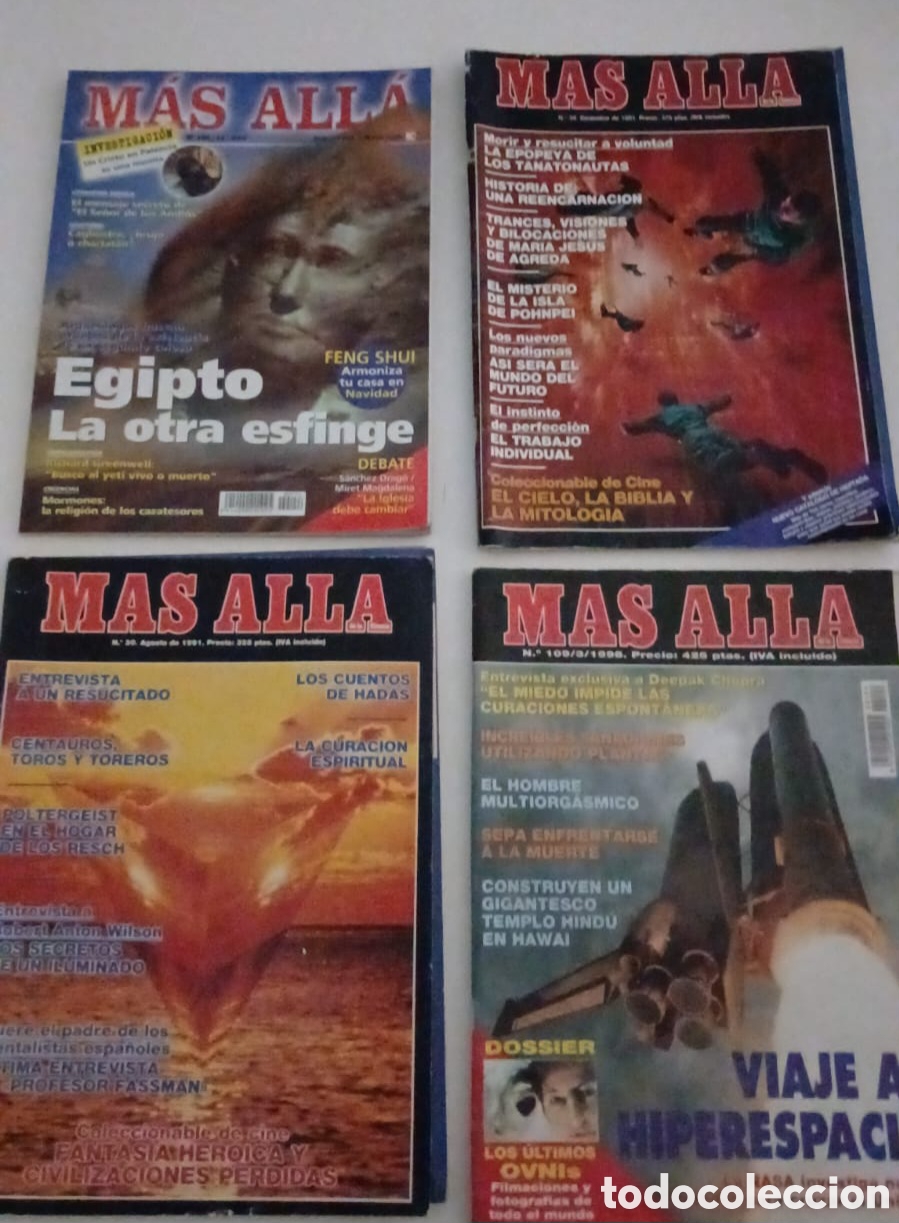 Coleccionismo de Revista M&aacute;s All&aacute;: LOTE REVISTAS M&Aacute;S ALL&Aacute;. A&Ntilde;OS 90