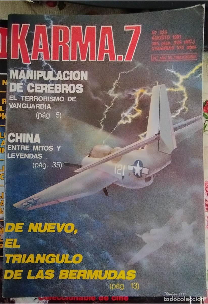 Coleccionismo de revista M&aacute;s All&aacute;: KARMA.7 N.&ordm; 226 AGOSTO 1991 MANIPULACION DE CEREBROS TRIANGULO DE LAS BERMUDAS