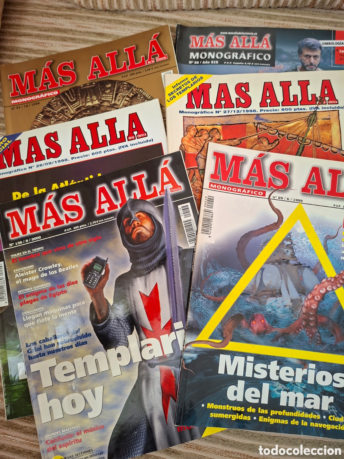 Coleccionismo de revista M&aacute;s All&aacute;: Revistas MAS ALL&Aacute;, 6 n&uacute;meros