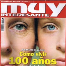 Coleccionismo de Revista Muy Interesante: REVISTA MUY INTERESANTE - NOVIEMBRE 2004 - Nº 282 - LONGEVIDAD - NEUROPSICOLOGIA - LOS VIKINGOS. Lote 45910213