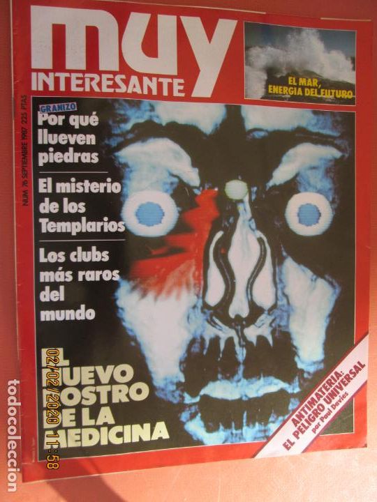 Sammeln von Zeitschriften Muy Interesante: MUY INTERESANTE ,N&ordm; 76 SEPTIEMBRE 1987 - EL NUEVO ROSTRO DE LA MEDICINA