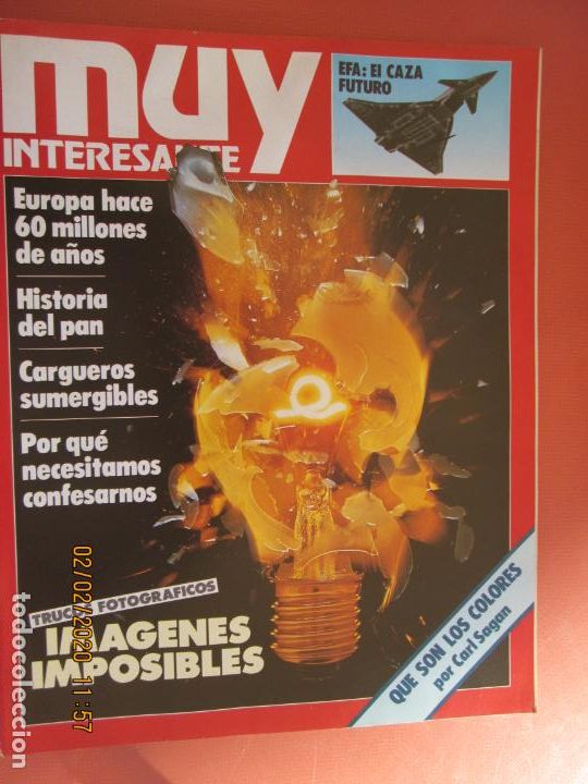 Sammeln von Zeitschriften Muy Interesante: MUY INTERESANTE N&ordm; 41 - OCTUBRE 1984 -IMAGENES IMPOSIBLES , EUROPA HACE 60 MILLONES DE A&Ntilde;OS