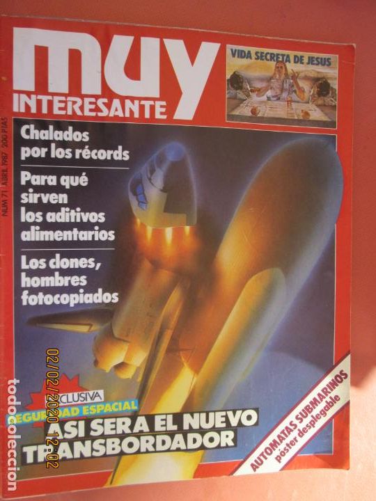 Sammeln von Zeitschriften Muy Interesante: REVISTA MUY INTERESANTE - N&ordm; 71 - ABRIL 1987 - AS&Iacute; SER&Aacute; EL NUEVO TRANSBORDADOR ...