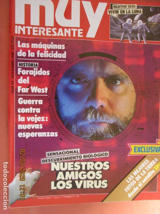 Sammeln von Zeitschriften Muy Interesante: REVISTA MUY INTERESANTE - N&ordm; 90 - NOVIEMBRE 1988 - NUESTRO AMIGOS LOS VIRUS ...