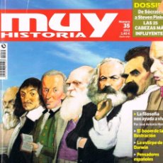 Coleccionismo de Revista Muy Interesante: MUY HISTORIA Nº 35, ESPECIAL GRANDES PENSADORES DE LA HISTORIA. Lote 361786020