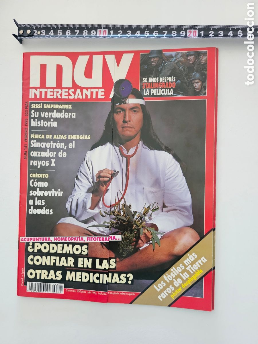 Coleccionismo de Revista Muy Interesante: Revista Muy Interesante N&ordm; 141 - Febrero 1993 Medicina alternativa, sincrotron, Siss&iacute;, cr&eacute;dito