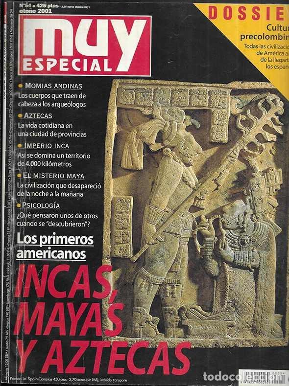 Coleccionismo de Revista Muy Interesante: Muy Especial Dossier. Culturas precolombinas. N&ordm; 54 Oto&ntilde;o 2001