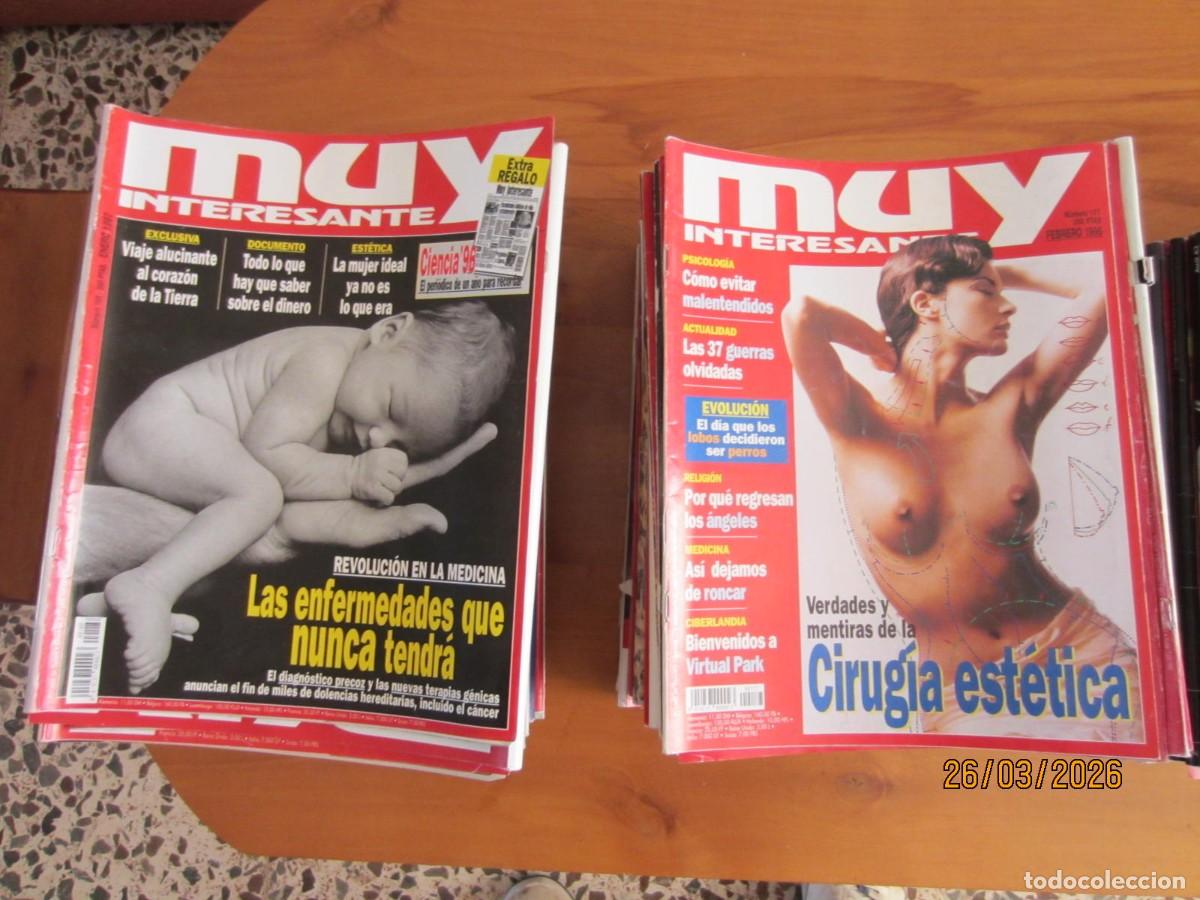 Coleccionismo de Revista Muy Interesante: LOTE DE 61 REVISTAS DE MUY INTERESANTE DE LOS A&Ntilde;OS 90.