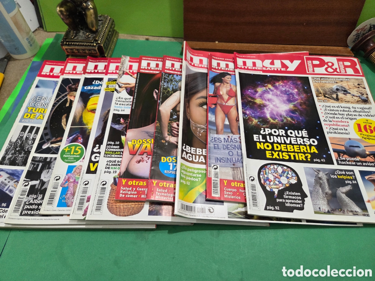 Collectionnisme de Magazine Muy Interesante: LOTE DE 10 REVISTAS...&rdquo;&rdquo;MUY INTERESANTE&rdquo;&rdquo;..PREGUNTAS Y RESPUESTAS...