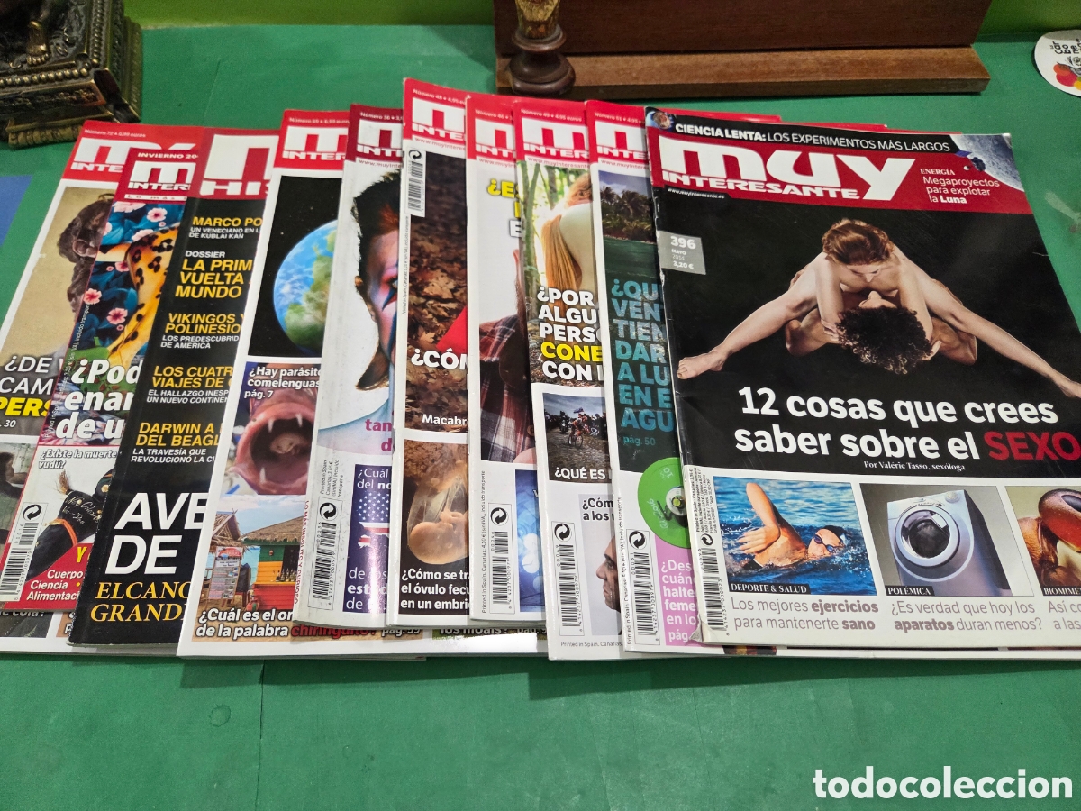 Collection Magazine Muy Interesante: LOTE DE 10 REVISTAS...&rdquo;&rdquo;MUY INTERESANTE&rdquo;&rdquo;..