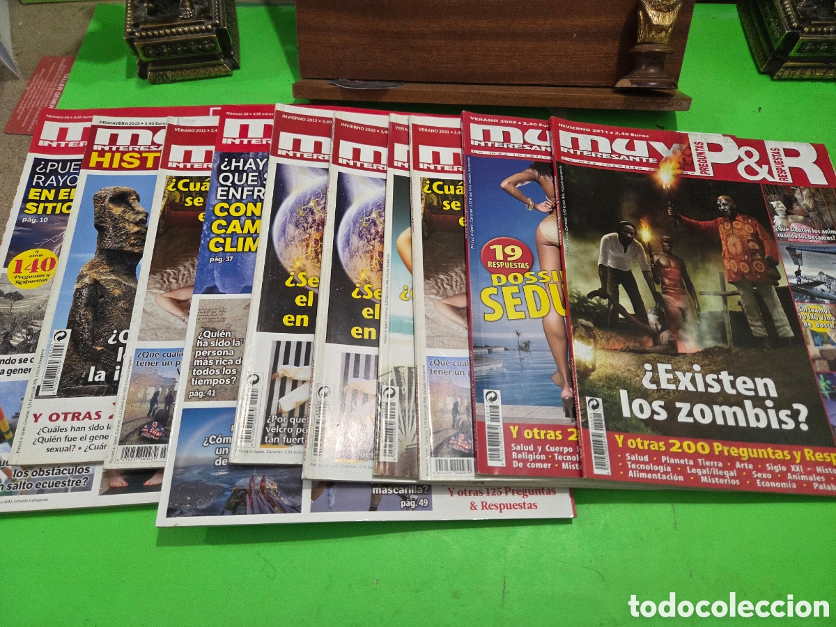 Coleccionismo de Revista Muy Interesante: LOTE DE 10 REVISTAS...&rdquo;&rdquo;MUY INTERESANTE&rdquo;&rdquo;.. PREGUNTAS Y RESPUESTAS...A&Ntilde;OS 2009.11.12.13...