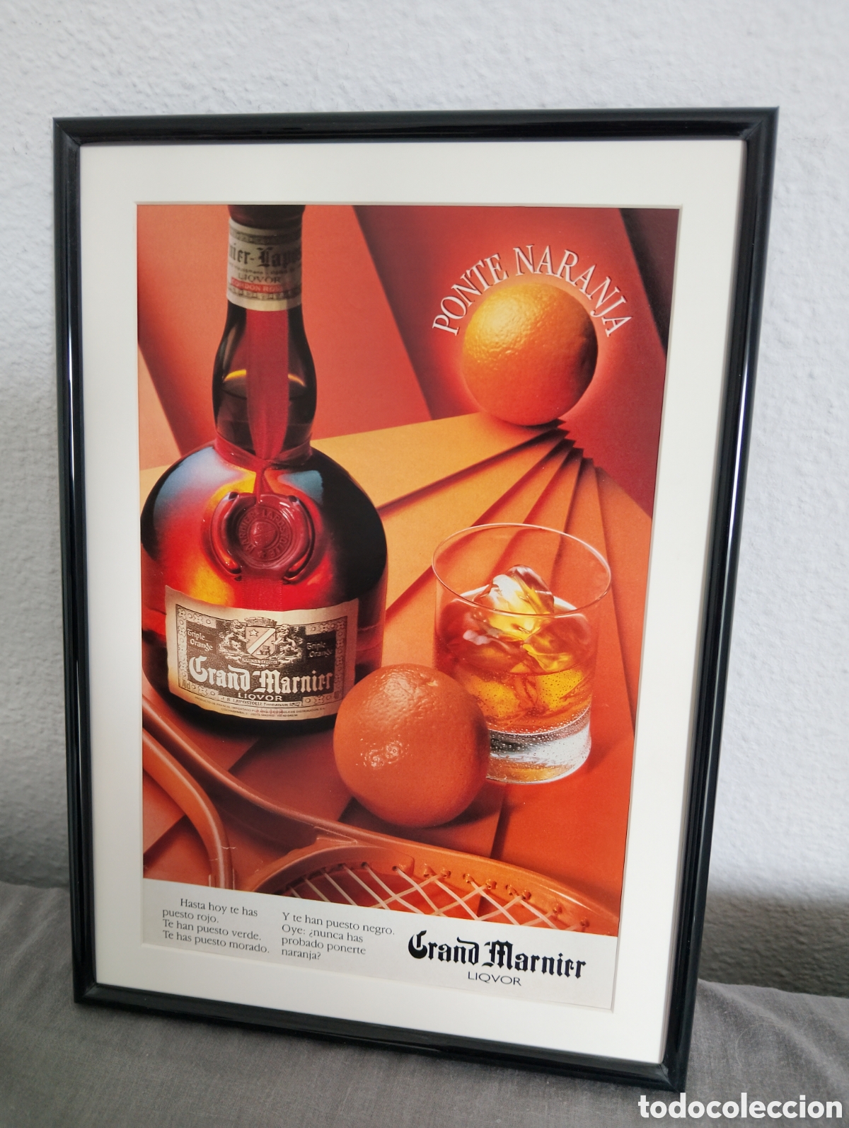 Coleccionismo de Revista Muy Interesante: Grand Marnier cuadro publicidad vintage a&ntilde;os 80 bar