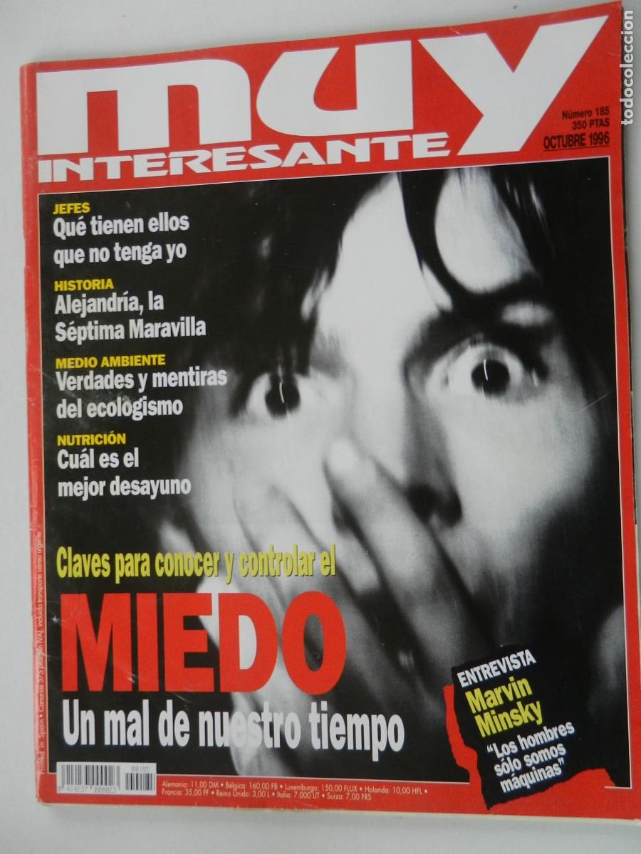 Coleccionismo de Revista Muy Interesante: MUY INTERESANTE REVISTA N&ordm; 185 - 10-1996- MIEDO , UN MAL DE NUESTRO TIEMPO