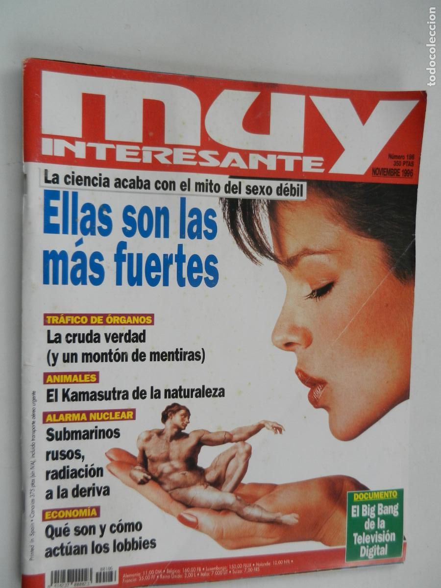 Coleccionismo de Revista Muy Interesante: MUY INTERESANTE REVISTA N&ordm; 186 - 11-1996- ELLAS, SON LAS M&Aacute;S FUERTES