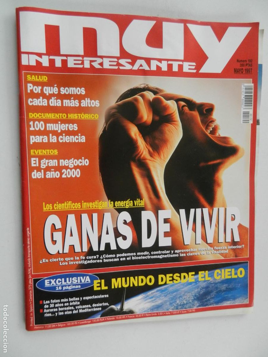 Sammeln von Zeitschriften Muy Interesante: MUY INTERESANTE REVISTA N&ordm; 192 - 05-1997- ENERGIA VITAL - GANAS DE VIVIR
