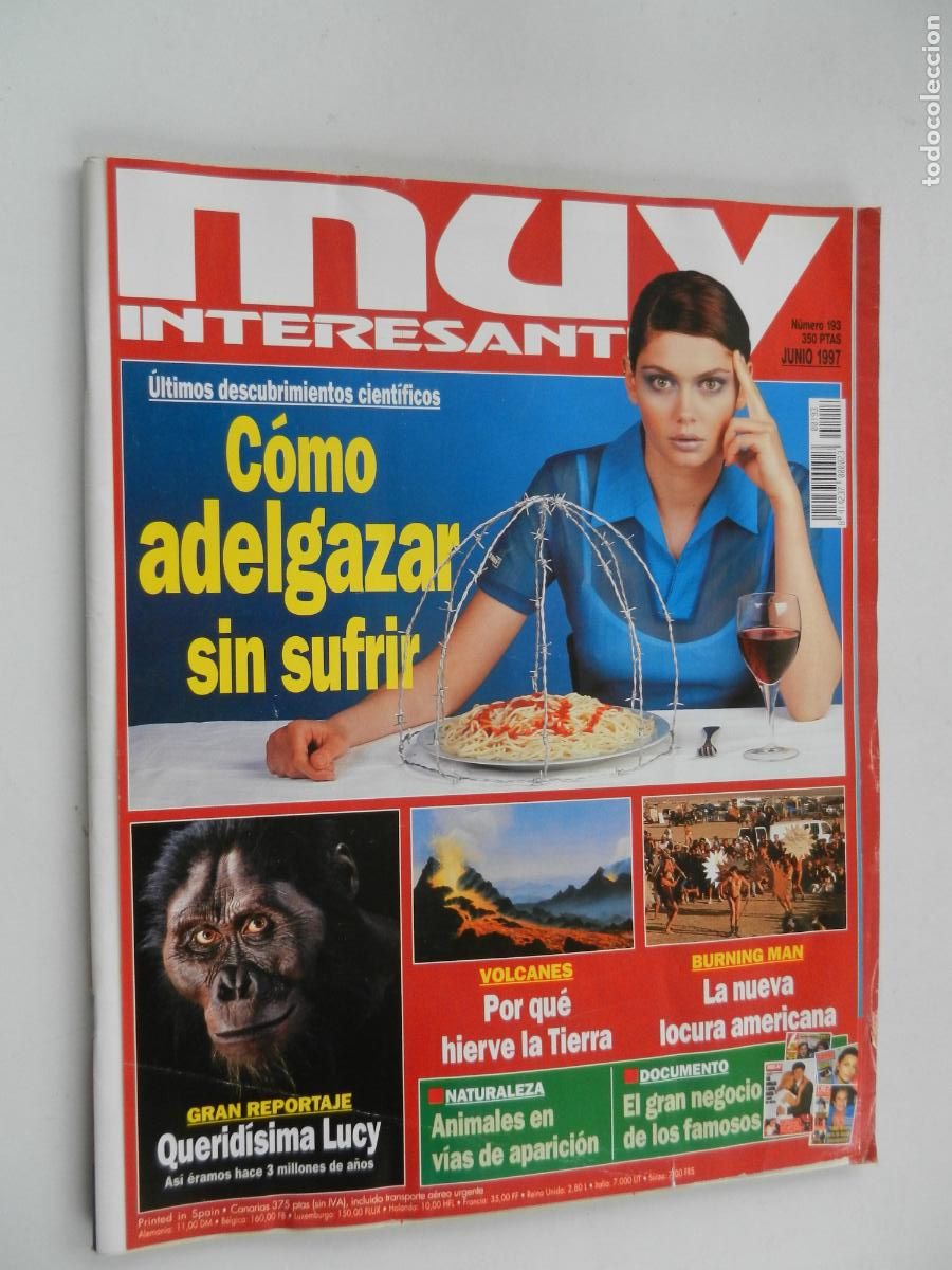 Coleccionismo de Revista Muy Interesante: MUY INTERESANTE REVISTA N&ordm; 193 - JUNIO 1997 -COMO ADELGAZAR SIN SUFRIR