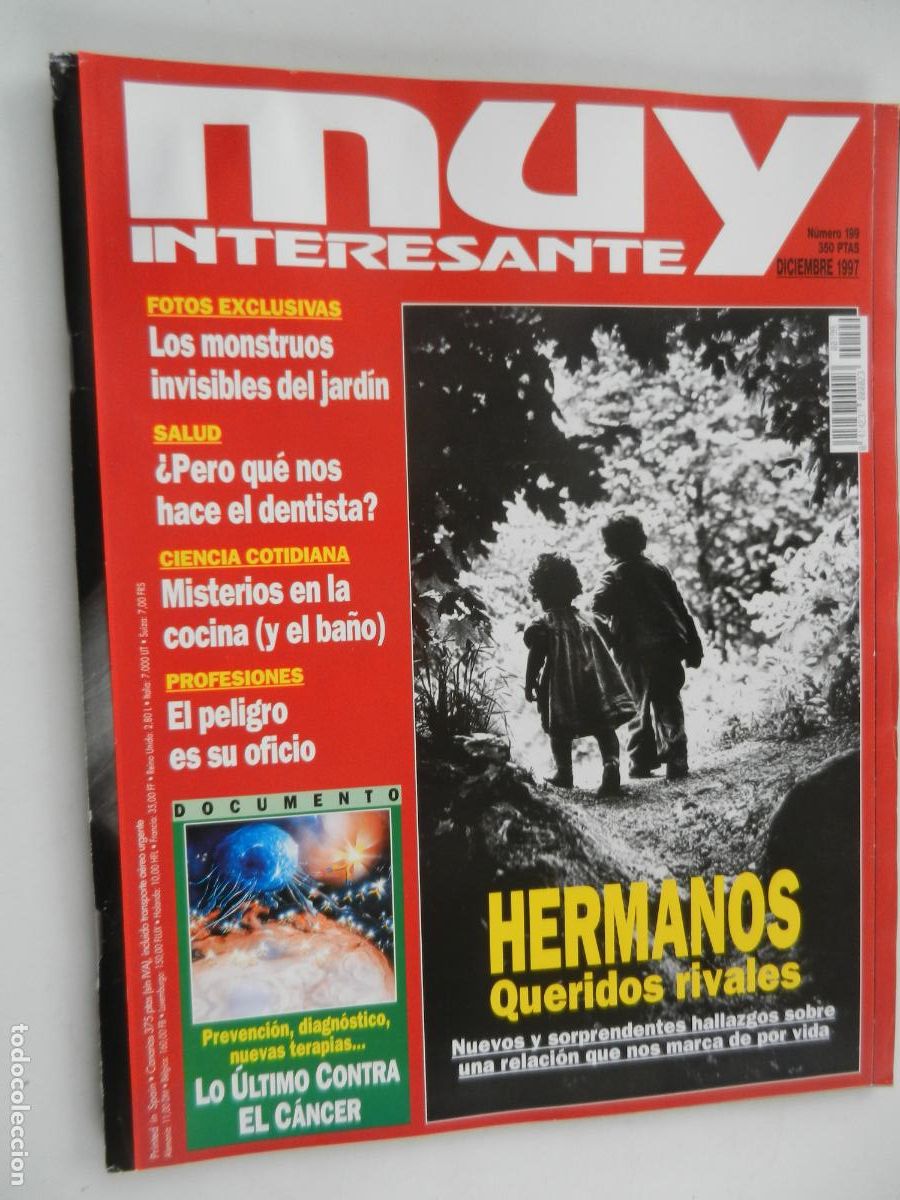 Coleccionismo de Revista Muy Interesante: MUY INTERESANTE REVISTA N&ordm; 199 - DICIEMBRE 1997 - HERMANOS , QUERIDOS RIVALES