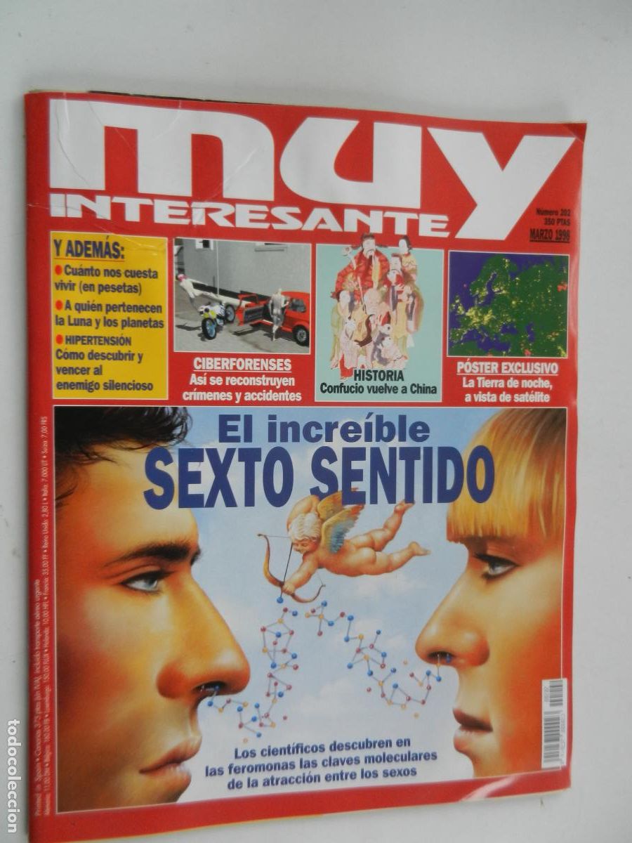 Coleccionismo de Revista Muy Interesante: MUY INTERESANTE REVISTA N&ordm; 202 - MARZO 1998 - EL INCREIBLE SEXTO SENTIDO