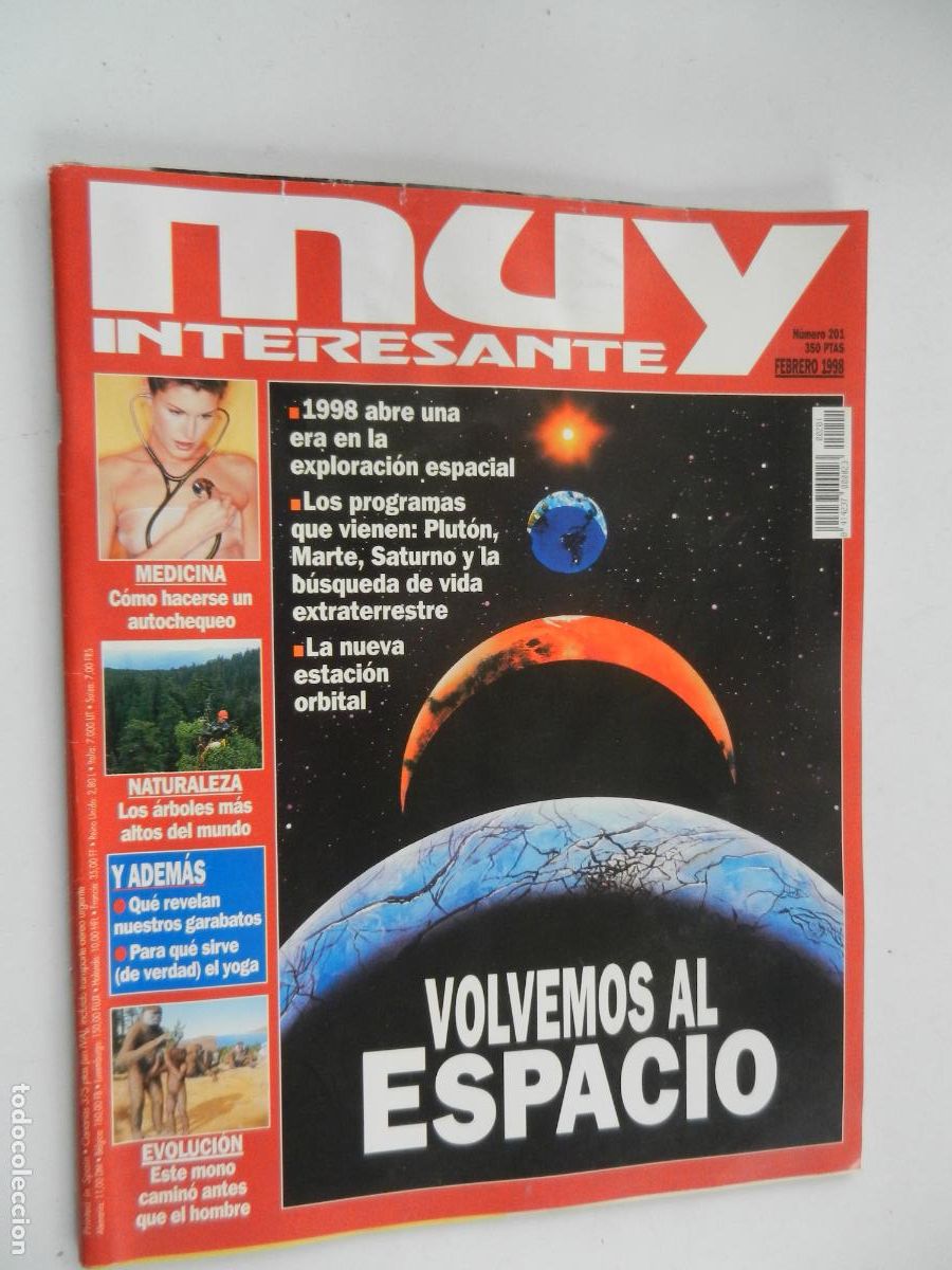 Coleccionismo de Revista Muy Interesante: MUY INTERESANTE REVISTA N&ordm; 201 - FEBRERO 1998 - VOLVEMOS AL ESPACIO