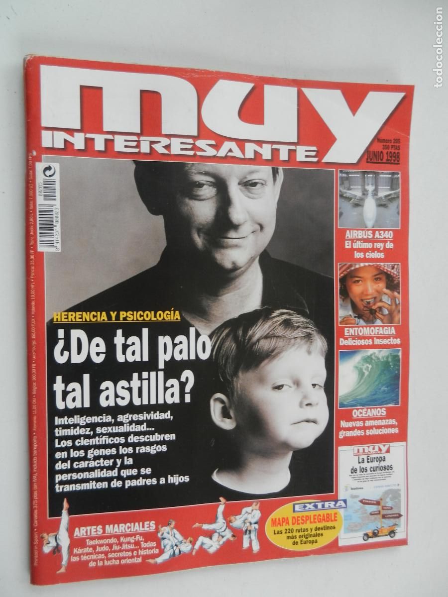 Coleccionismo de Revista Muy Interesante: MUY INTERESANTE REVISTA N&ordm; 205 - JUNIO 1998 -&iquest;DE TAL PALO , TAL ASTILLA?