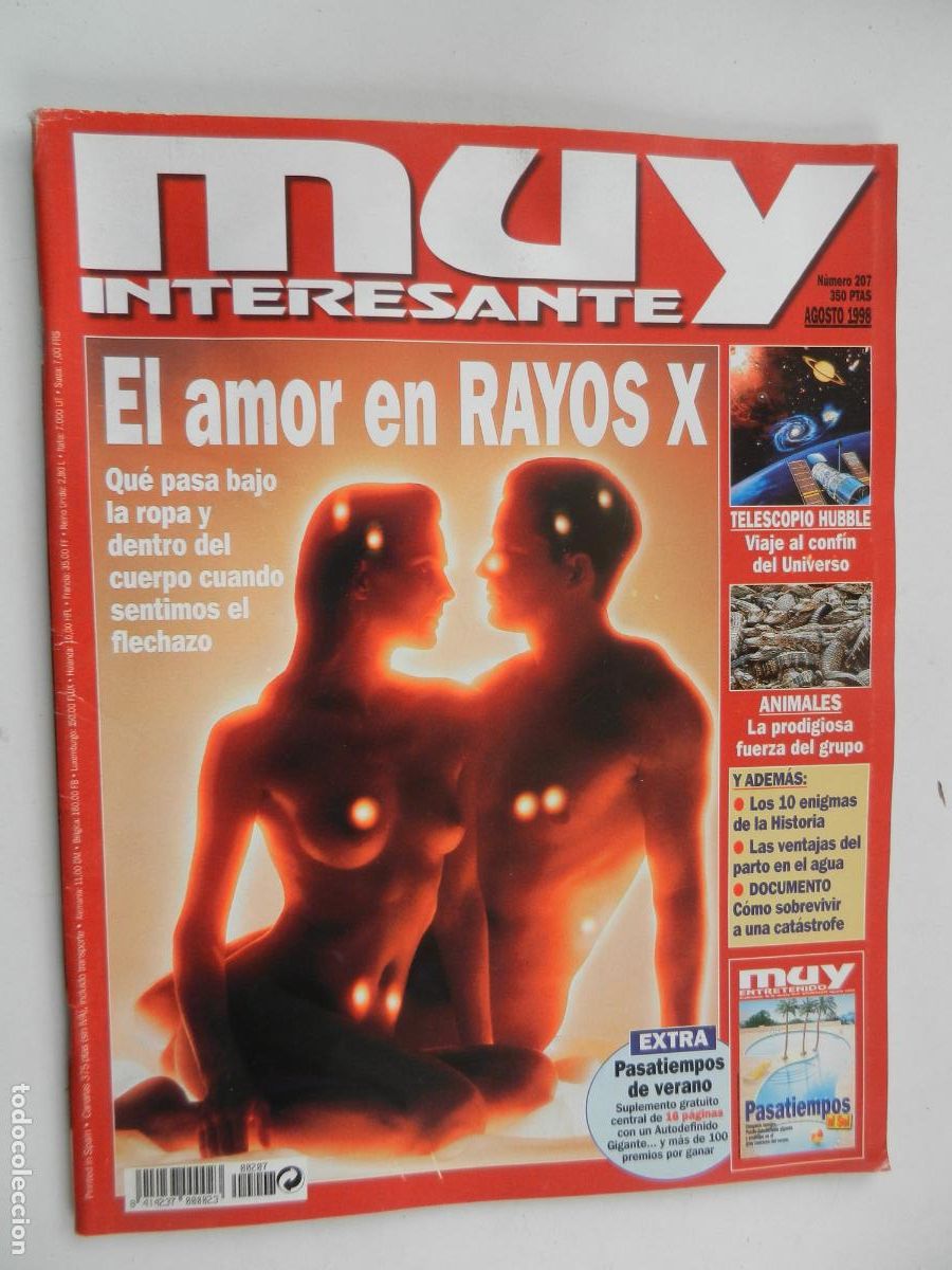 Coleccionismo de Revista Muy Interesante: MUY INTERESANTE REVISTA N&ordm; 207 - AGOSTO 1998 - EL AMOR EN RAYOS X