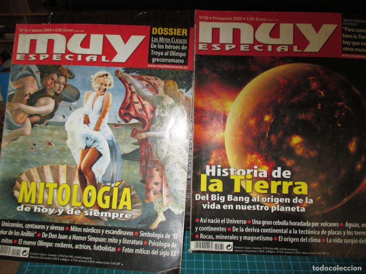 Coleccionismo de Revista Muy Interesante: 345- Lote 2 Revistas Muy Especial: Mitolog&iacute;a (n&ordm;70) e Historia de la Tierra (n&ordm;69)
