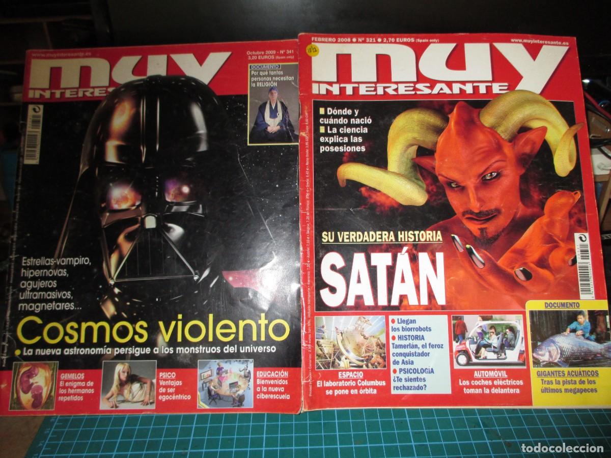 Coleccionismo de Revista Muy Interesante: 346- Lote 2 Revistas Muy Interesante (2008) - Especiales Satan&aacute;s y Cosmos