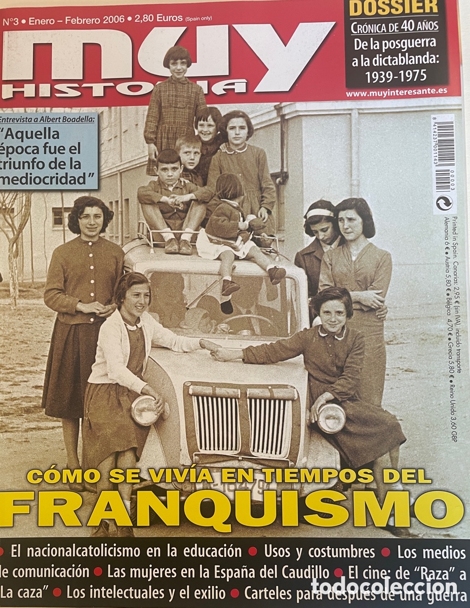 Coleccionismo de Revista Muy Interesante: Revista &ldquo;muy HISTORIA&rdquo; n&uacute;m. 3. Enero-Febrero 2006.