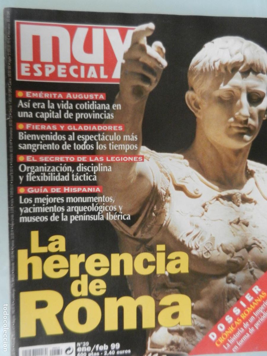 Coleccionismo de Revista Muy Interesante: MUY ESPECIAL N&ordm; 39 - ENER/ FEBRERO 1999- LA HERENCIA DE ROMA